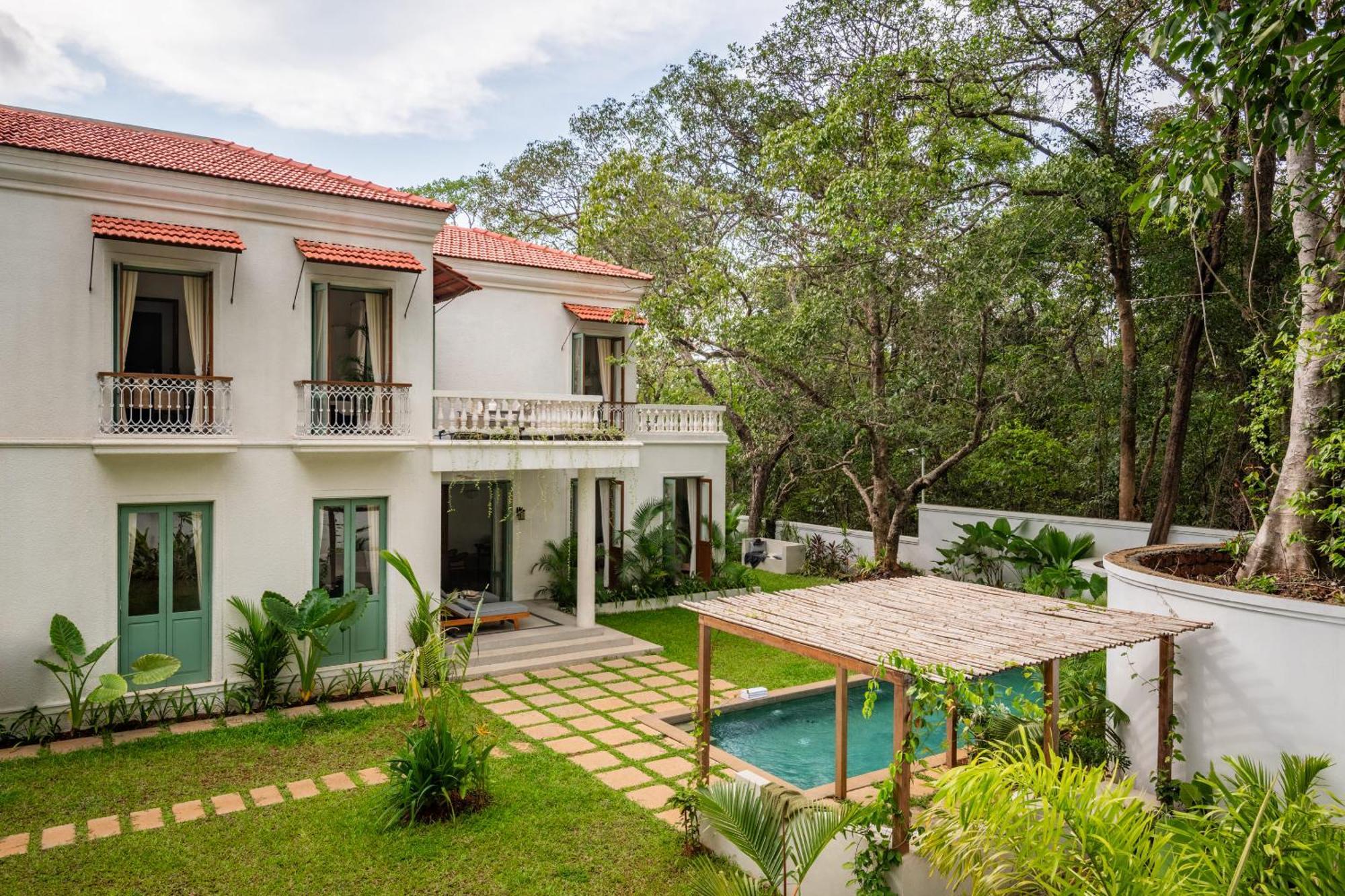 Villa La Branca Siolim Exterior foto
