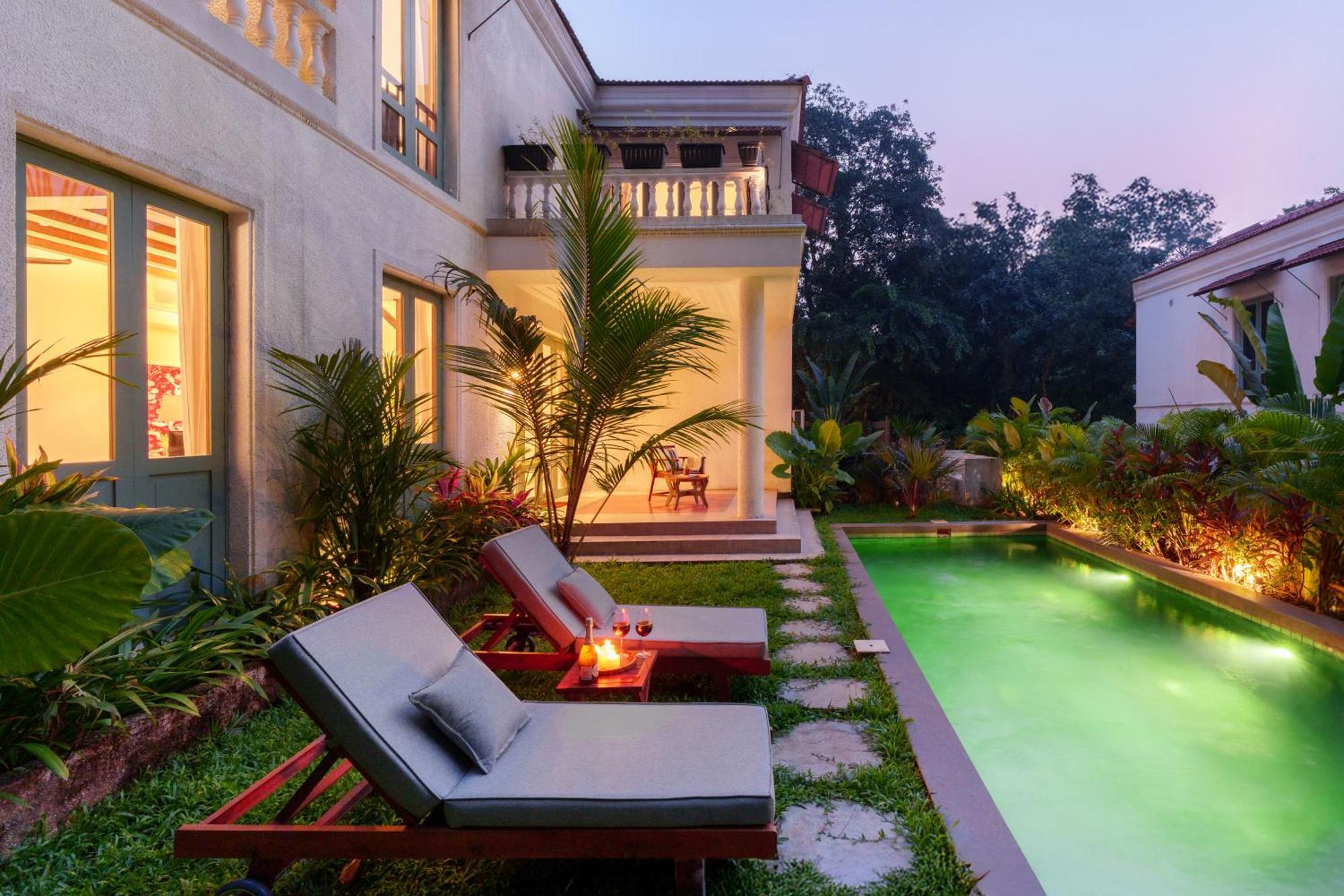 Villa La Branca Siolim Exterior foto
