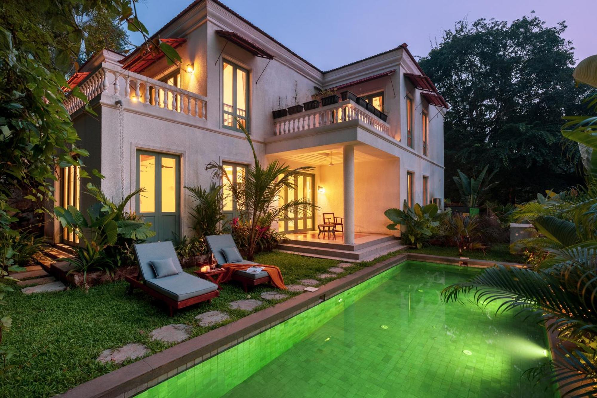 Villa La Branca Siolim Exterior foto
